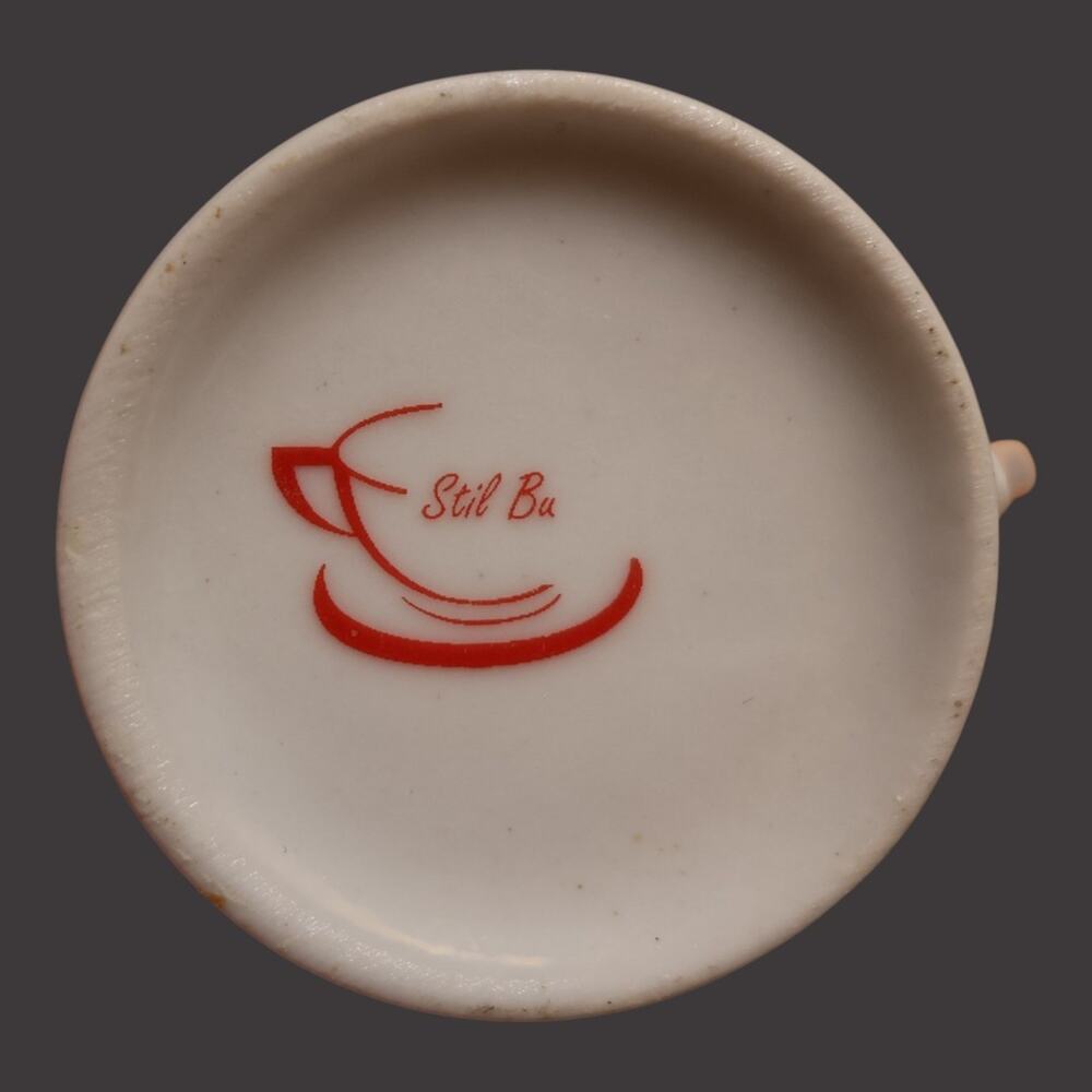 Vintage Rose Floral Espresso Cup Italian‑Style Ceramic Cottagecore Dollhouse EUC - Picture 8 of 9